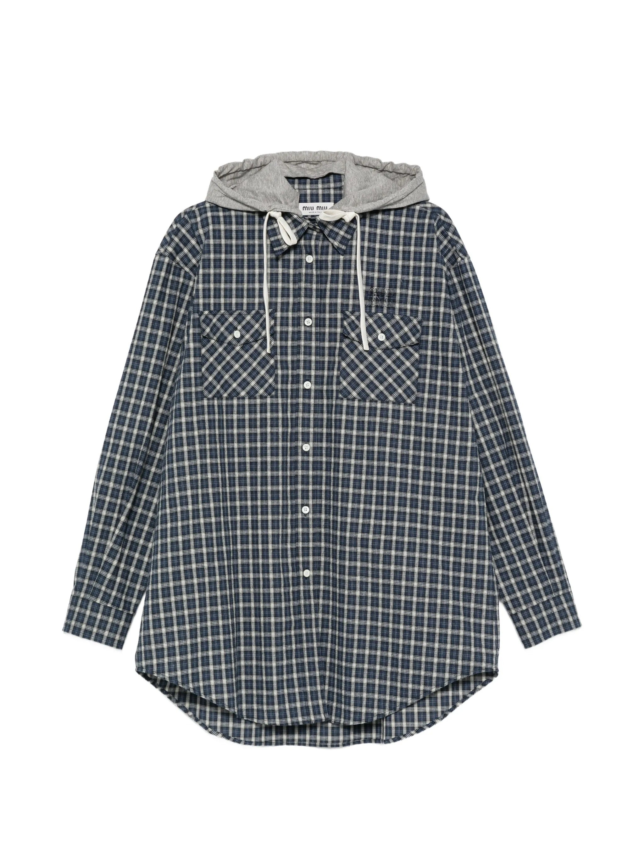 Checked flannel shirt MK2051 S OOO 6210F022X MIU MIU 