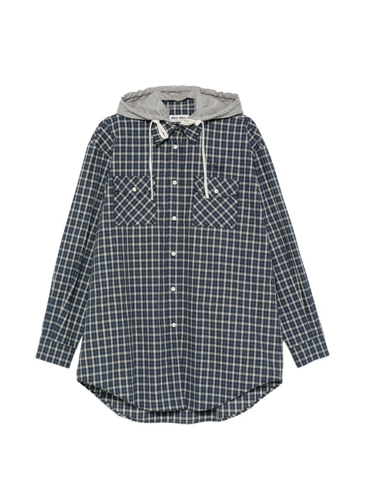 Checked flannel shirt MK2051 S OOO 6210F022X MIU MIU 