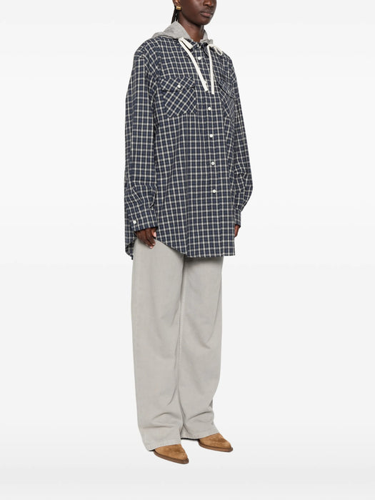 Checked flannel shirt MK2051 S OOO 6210F022X MIU MIU 
