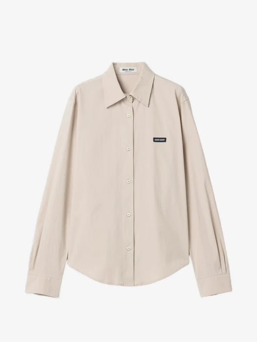 Stretch-poplin shirt MK2061 S OOO 6472F0A08 MIU MIU 