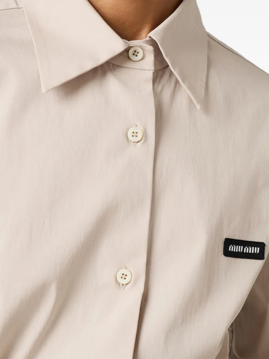 Stretch-poplin shirt MK2061 S OOO 6472F0A08 MIU MIU 