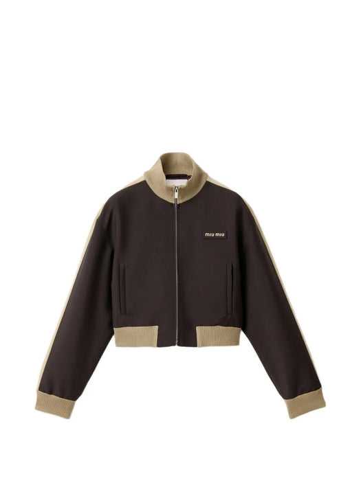 Kid mohair blouson jacket ML1513 S OOO 12I1F0324 MIU MIU 