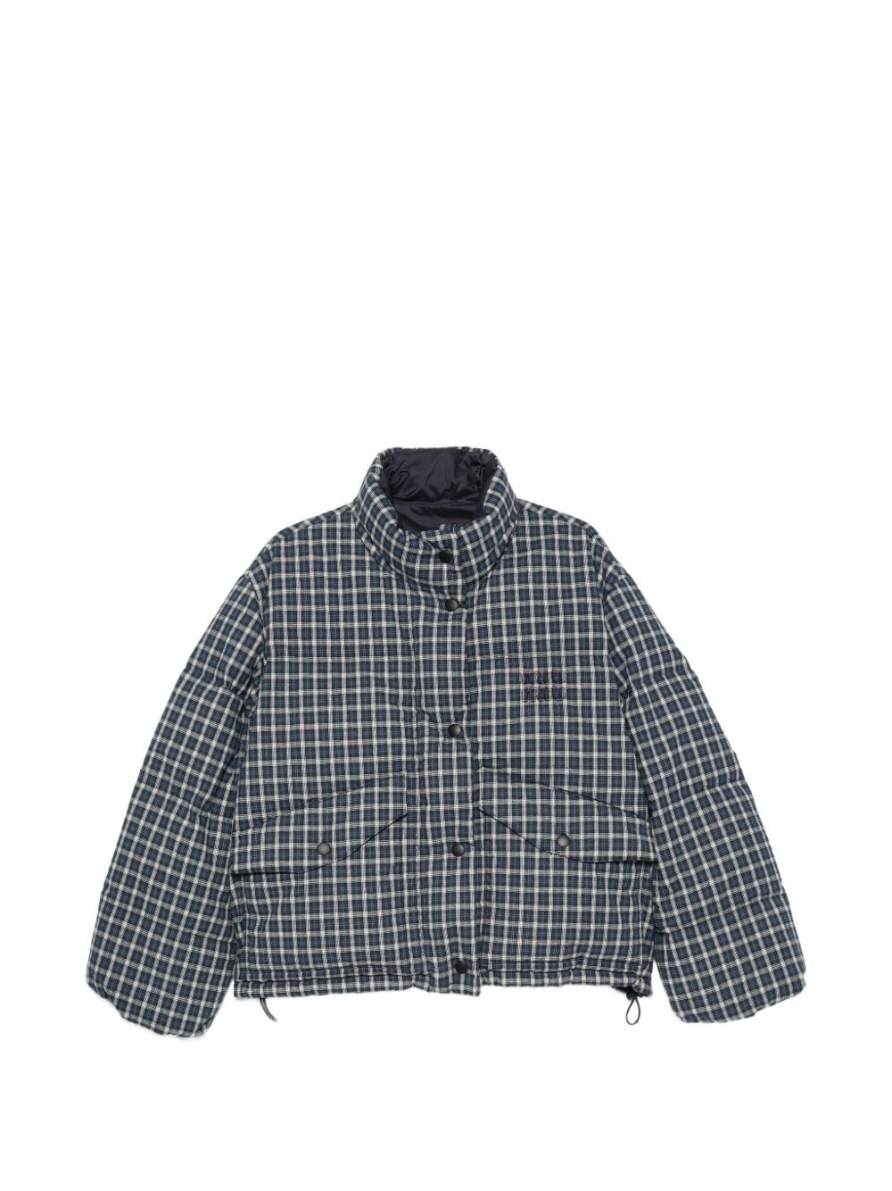 Reversible flannel down jacket ML1550 S OOO 6060F022X MIU MIU 