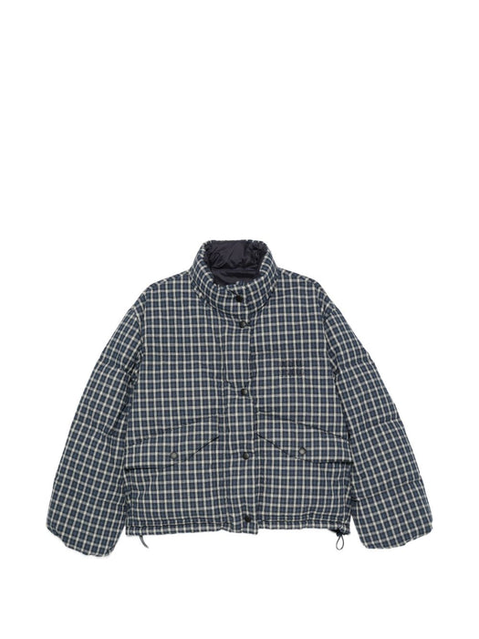 Reversible flannel down jacket ML1550 S OOO 6060F022X MIU MIU 
