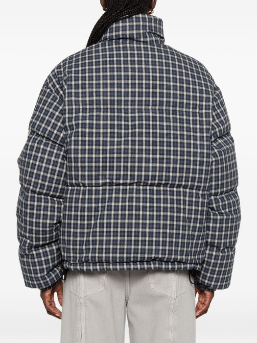Reversible flannel down jacket ML1550 S OOO 6060F022X MIU MIU 