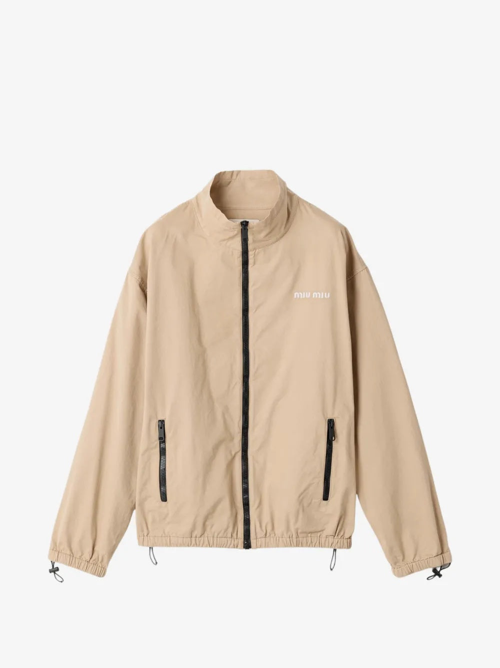 Washed gabardine blouson jacket ML1558 S OOO 19LWF0065 MIU MIU 