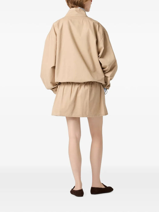 Washed gabardine blouson jacket ML1558 S OOO 19LWF0065 MIU MIU 