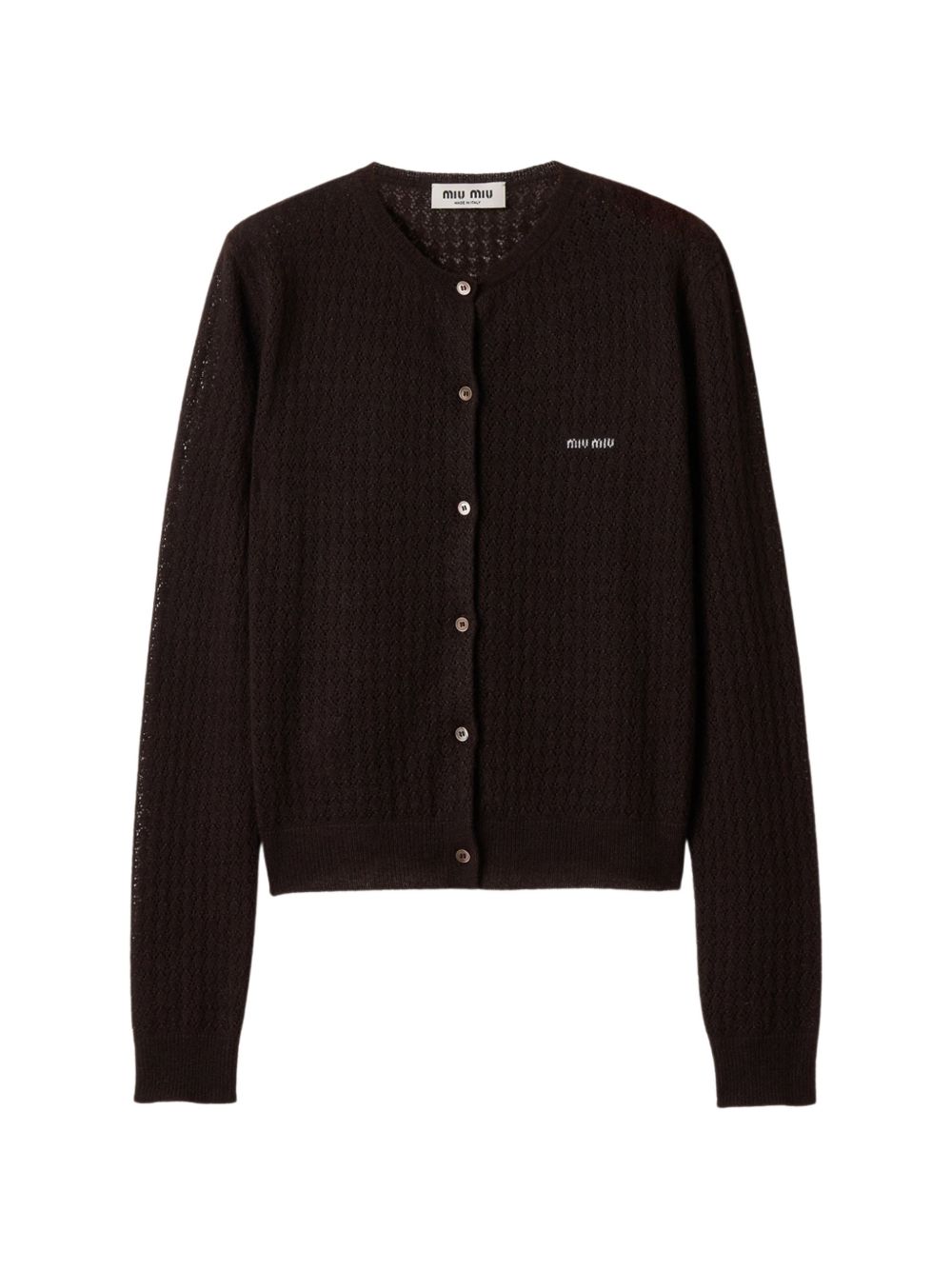 Logo Cardigan MMF03T S OOO 6064F0003 MIU MIU 