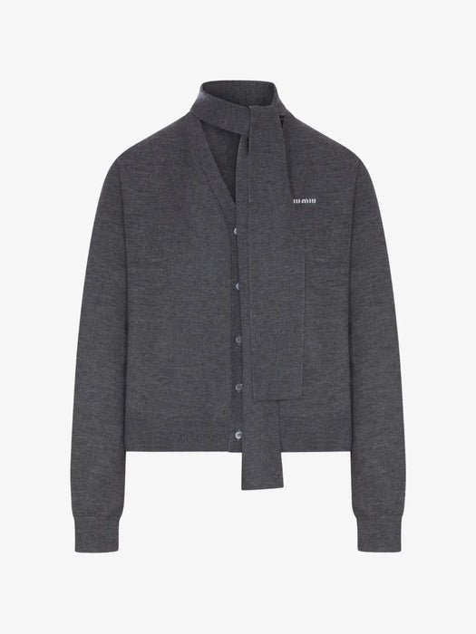 Wool cardigan MMF03X S OOO 6068F0308 MIU MIU 
