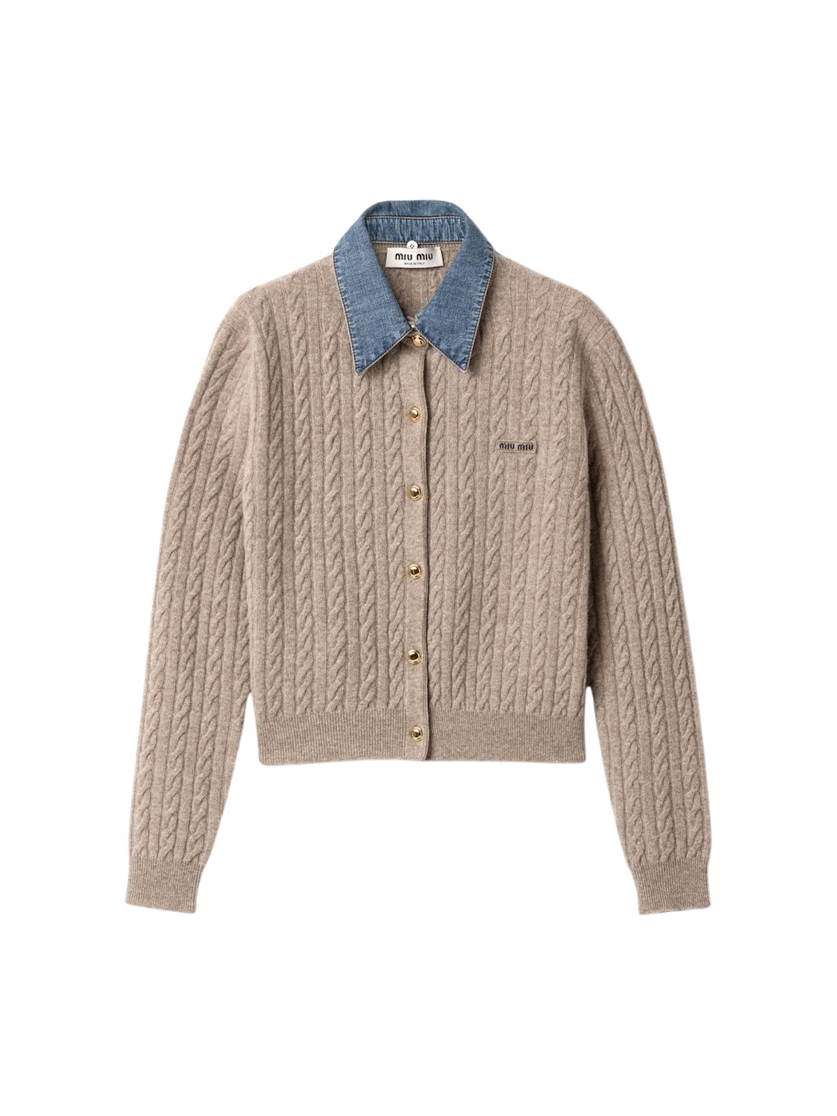 Wool and cashmere cardigan MMF04C S OOO 6342F0036 MIU MIU 