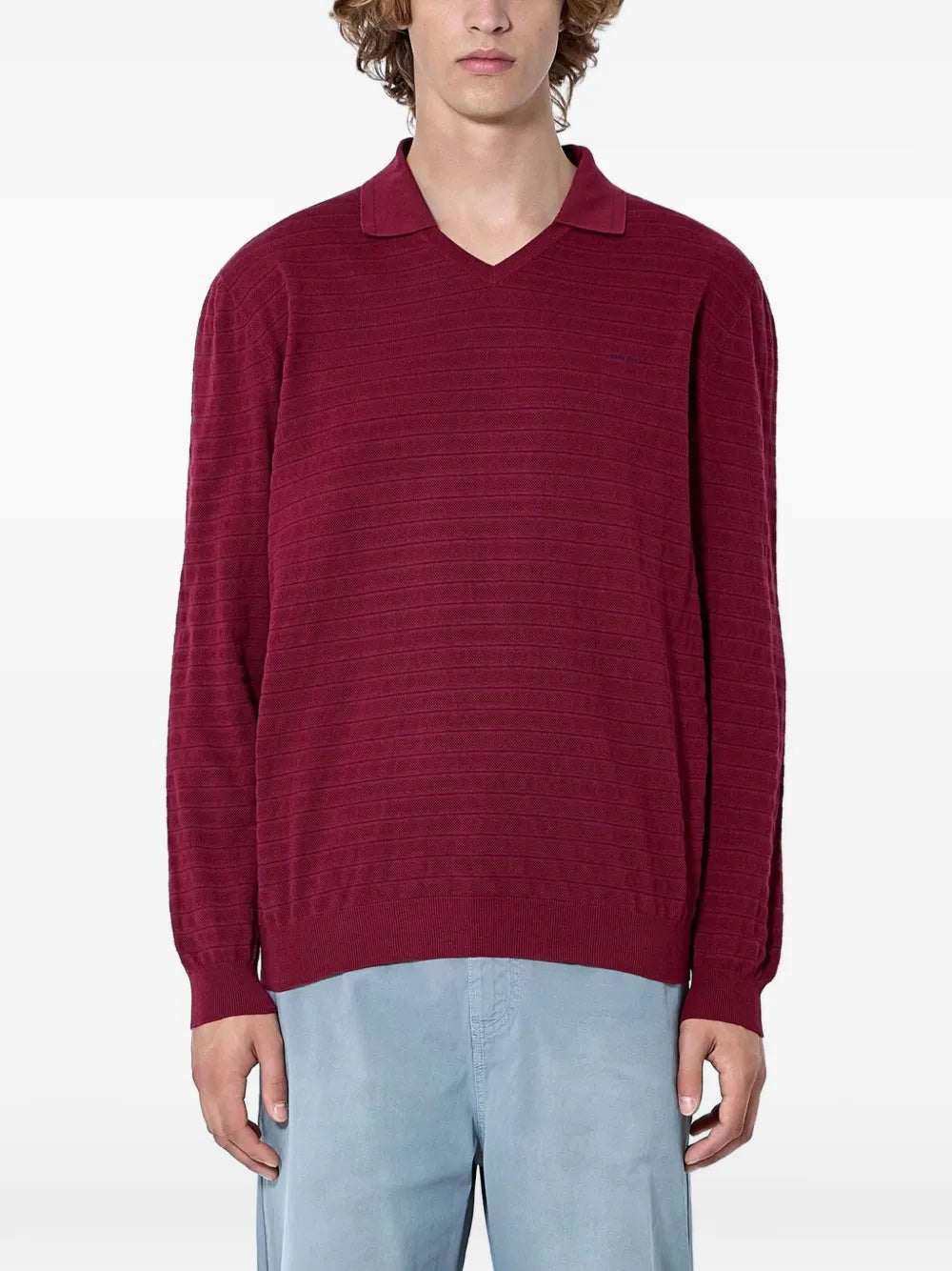 V-neck cotton sweater MML05R S OOO 184QF0399 MIU MIU 