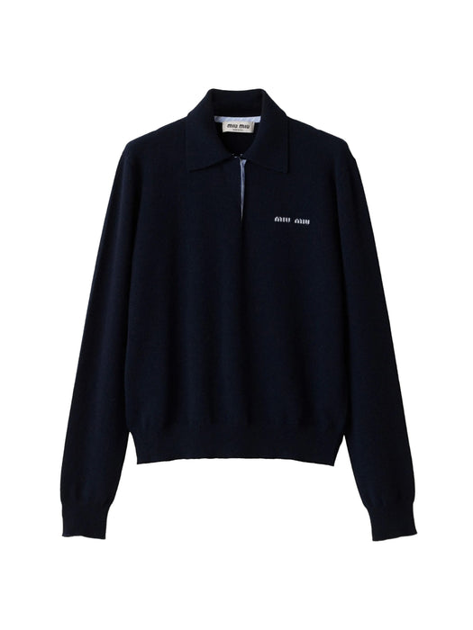 Cashmere polo sweater MMLA20 S OOO 15Z1F0008 MIU MIU 