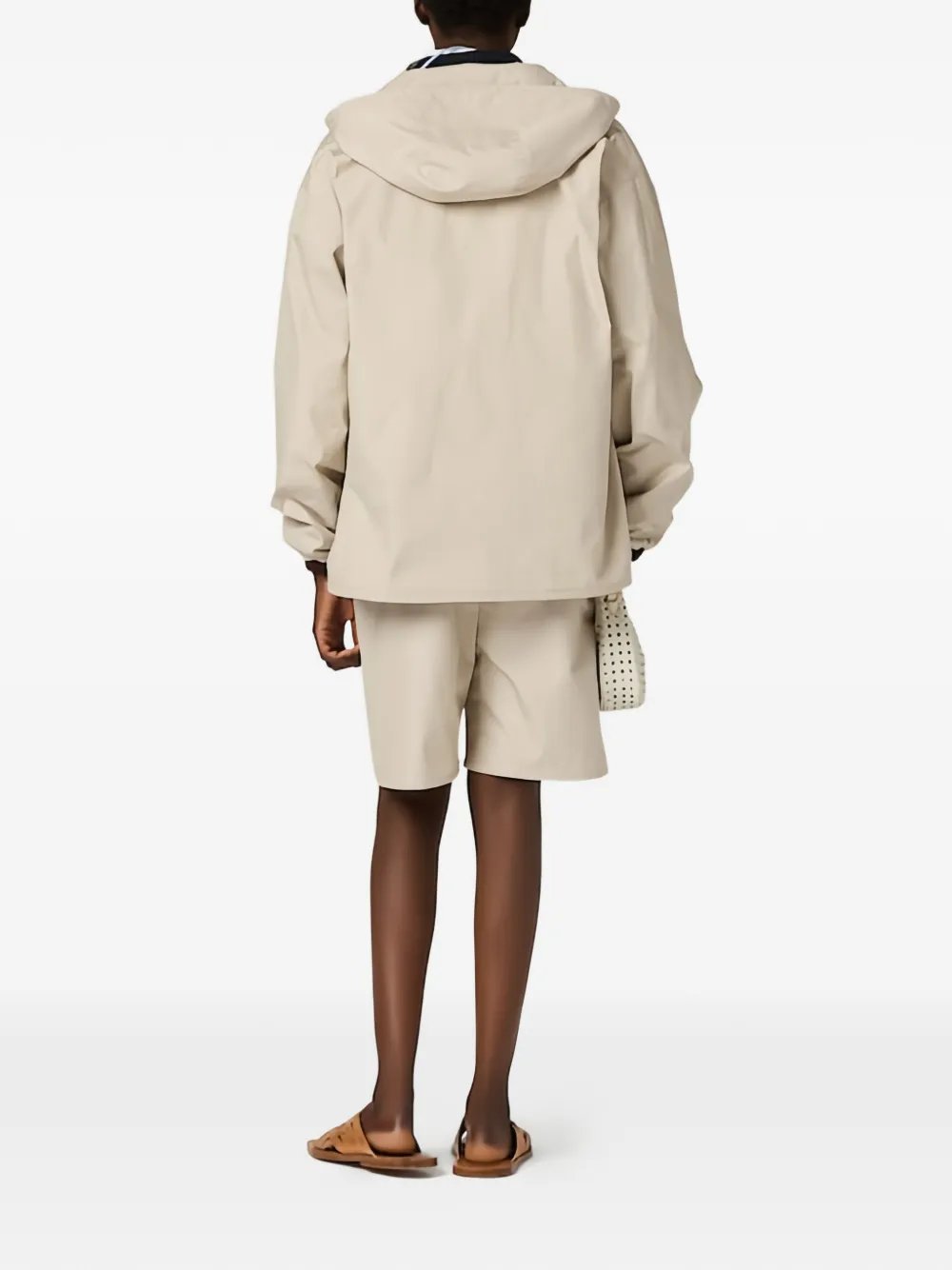 Single-breasted Panama cotton caban jacket MQ0002 S OOO 12NSF0A08 MIU MIU 