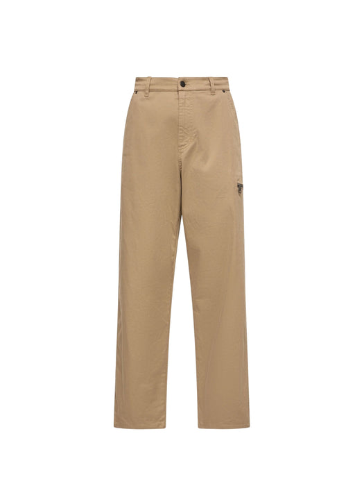 Logo-patch straight-leg trousers L2091 2A00030 598R1 206 MONCLER 