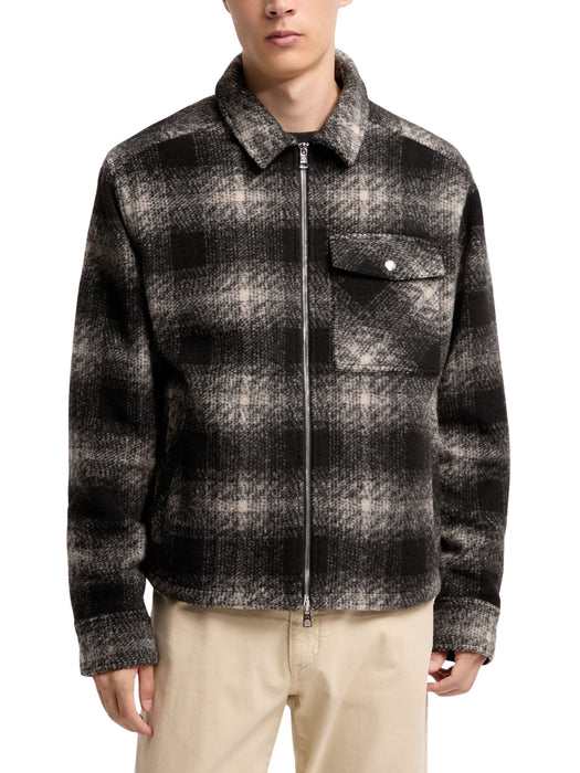 Check zip-up shirt jacket L2091 2F00035 89BKB F99 MONCLER 