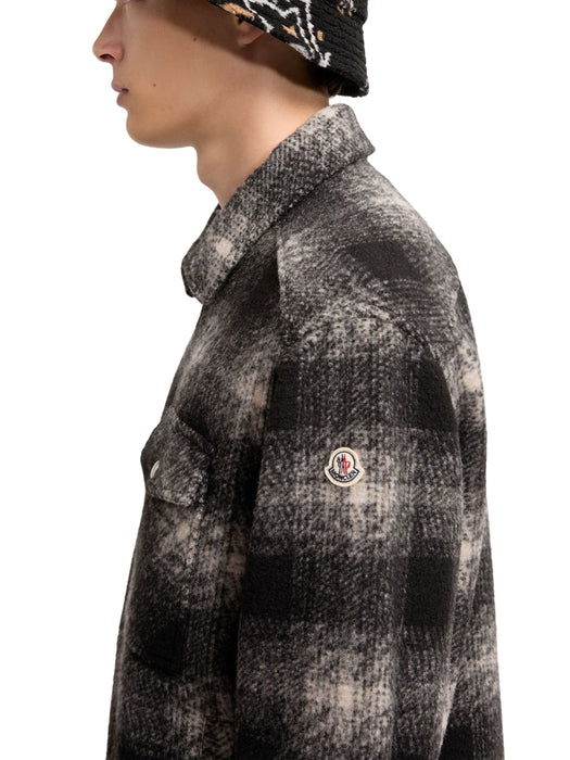 Check zip-up shirt jacket L2091 2F00035 89BKB F99 MONCLER 