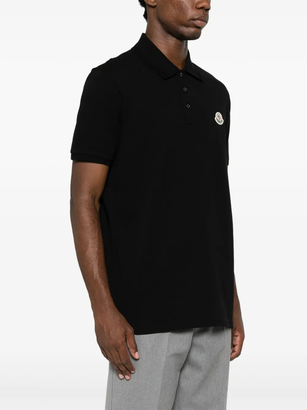 Logo-patch polo shirt L2091 8A00011 84556 999 MONCLER 