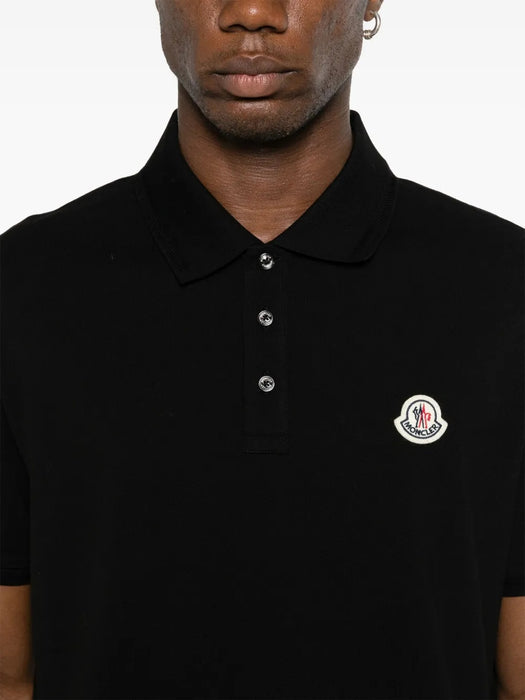 Logo-patch polo shirt L2091 8A00011 84556 999 MONCLER 