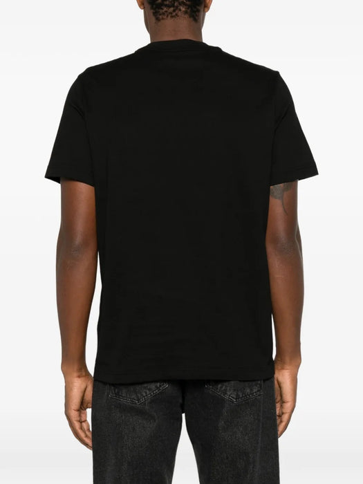 Logo-patch crew-neck T-shirt L2091 8C00045 89B8Y 999 MONCLER 