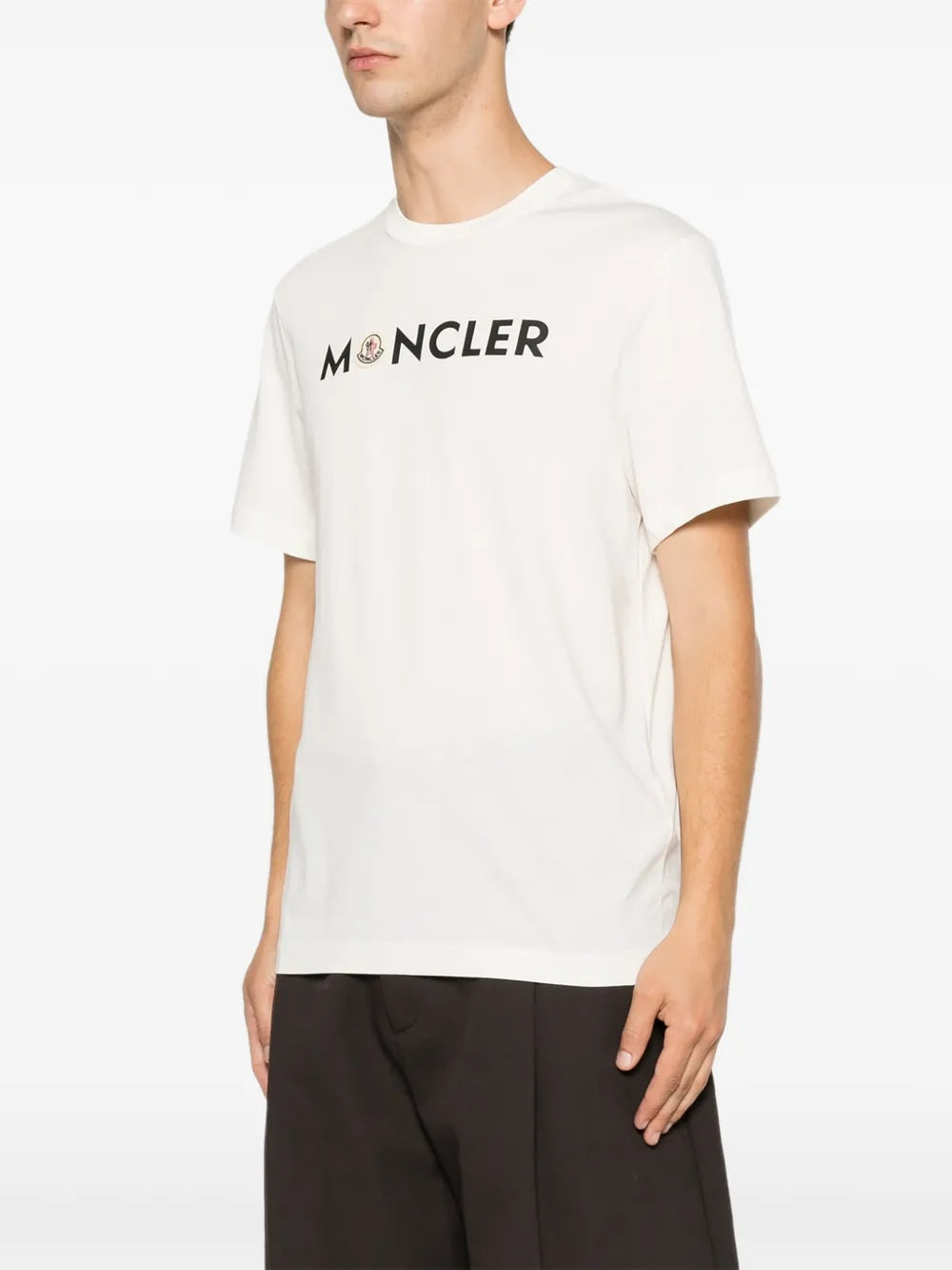 Logo-print cotton T-shirt L2091 8C00051 89B8Q 034 MONCLER 