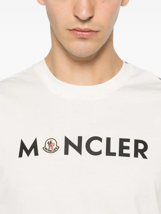 Logo-print cotton T-shirt L2091 8C00051 89B8Q 034 MONCLER 