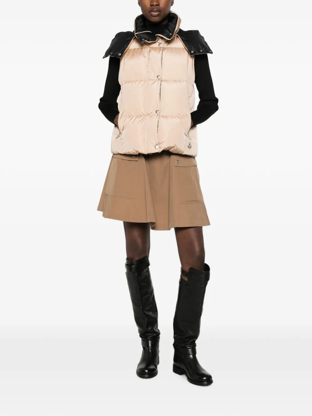 Cotton blend A-Line mini skirt L2093 2D00024 - 599MD 24N MONCLER 