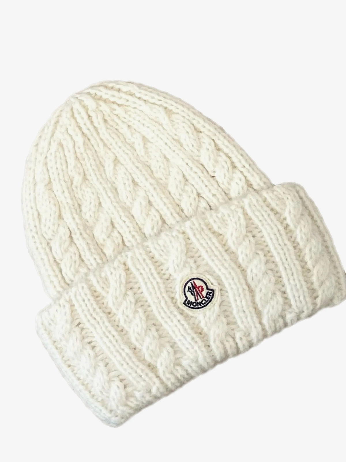 Cable knit wool blend beanie hat L2093 3B00031 - N0403 034 MONCLER 