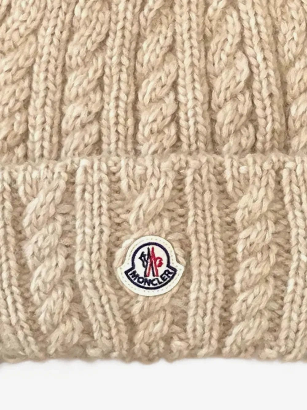 Cable knit wool blend beanie L2093 3B00031 - N0403 20P MONCLER 
