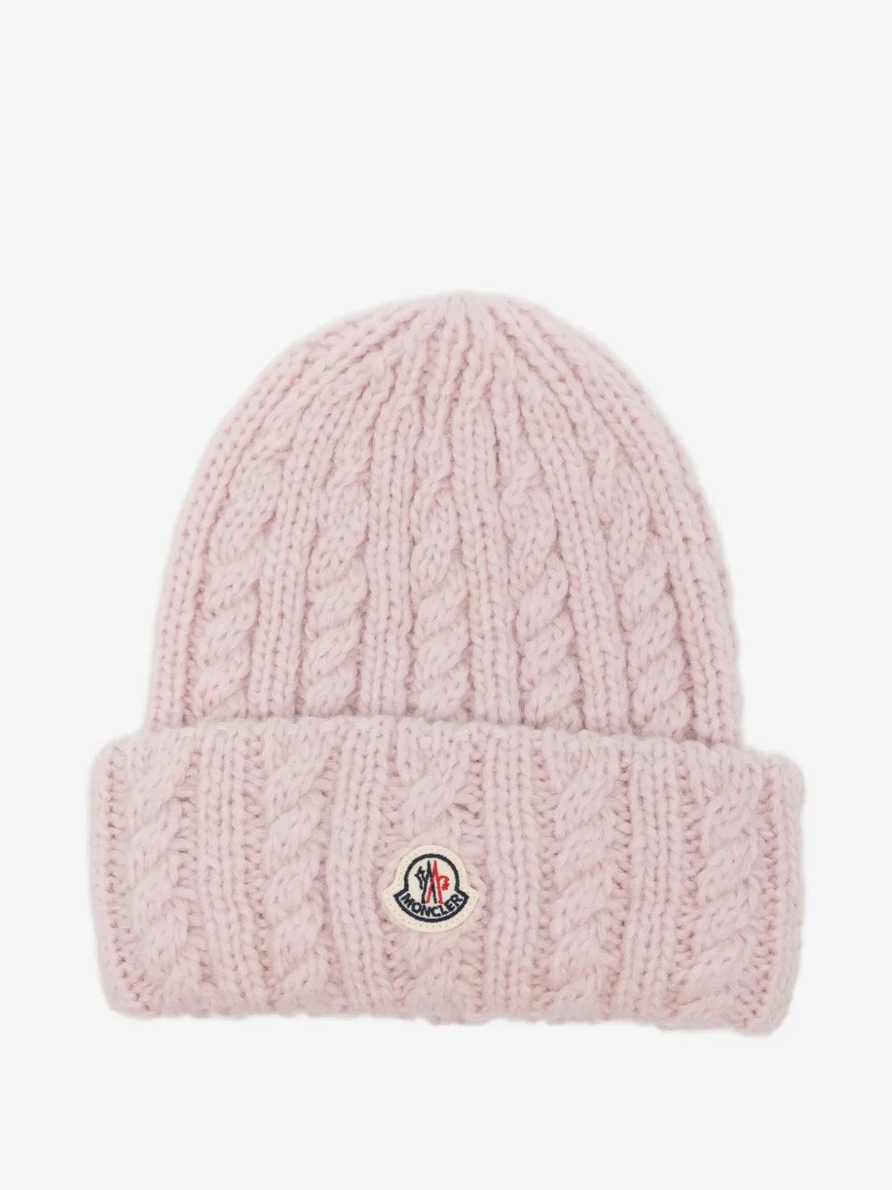 Cable-knit beanie hat L2093 3B00031 - N0403 51A MONCLER 