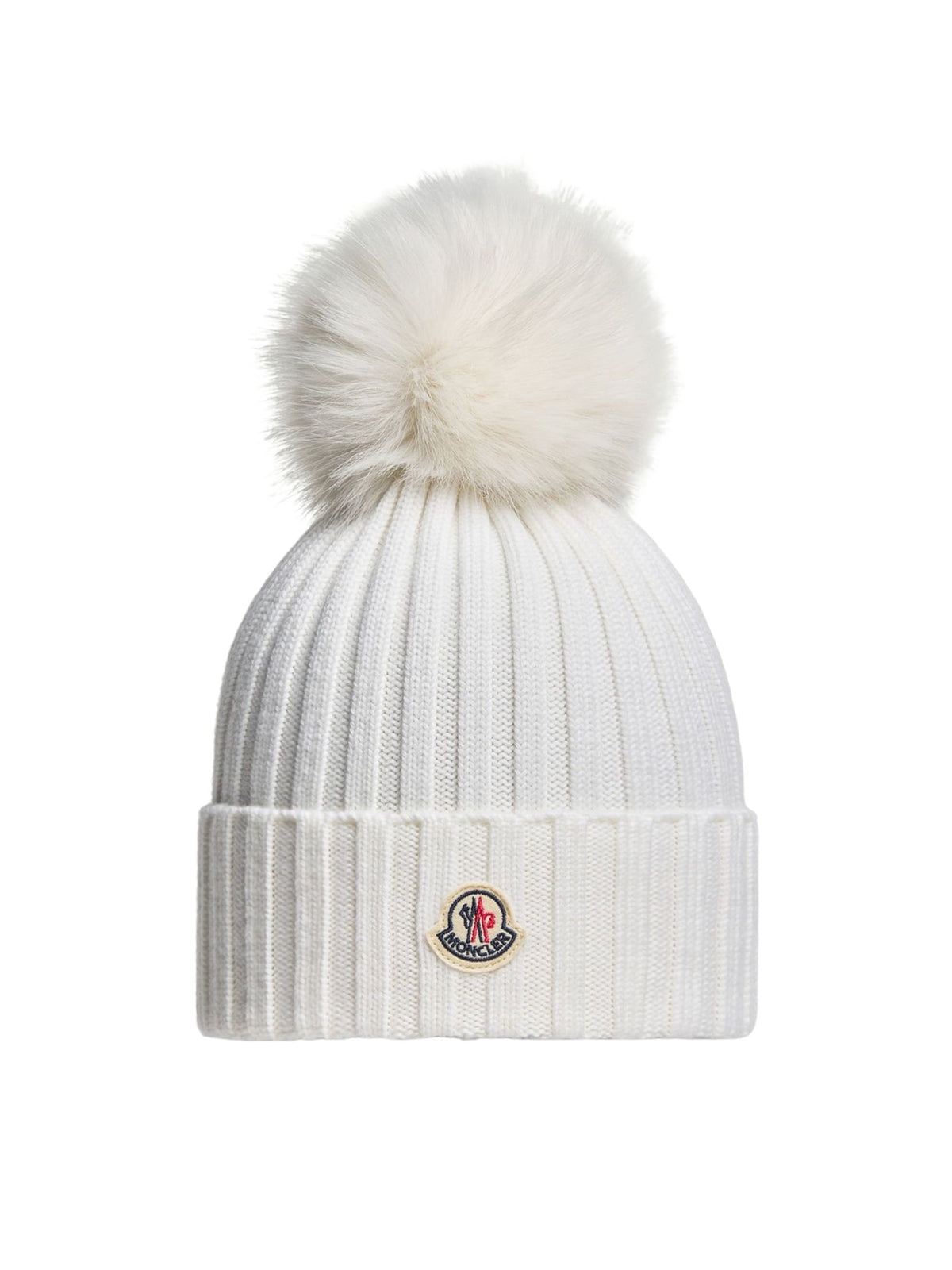 Wool Beanie with Pom Pom L2093 3B00039 - M1131 034 MONCLER 