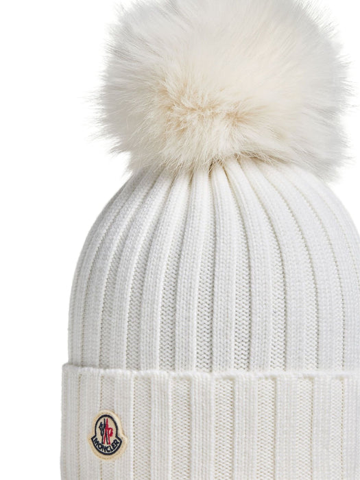 Wool Beanie with Pom Pom L2093 3B00039 - M1131 034 MONCLER 