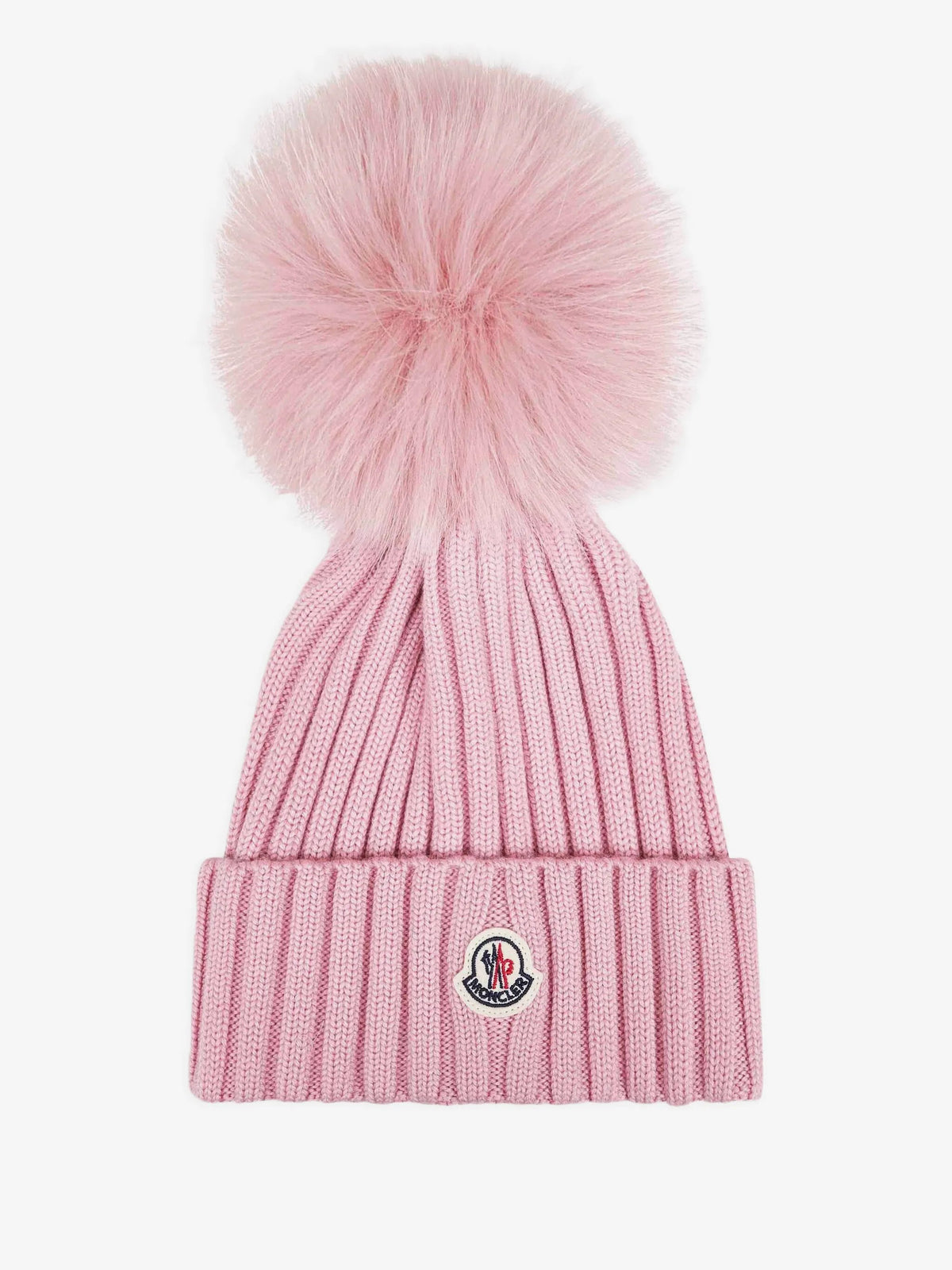 Pom-pom ribbed-knit beanie hat L2093 3B00039 - M1131 518 MONCLER 