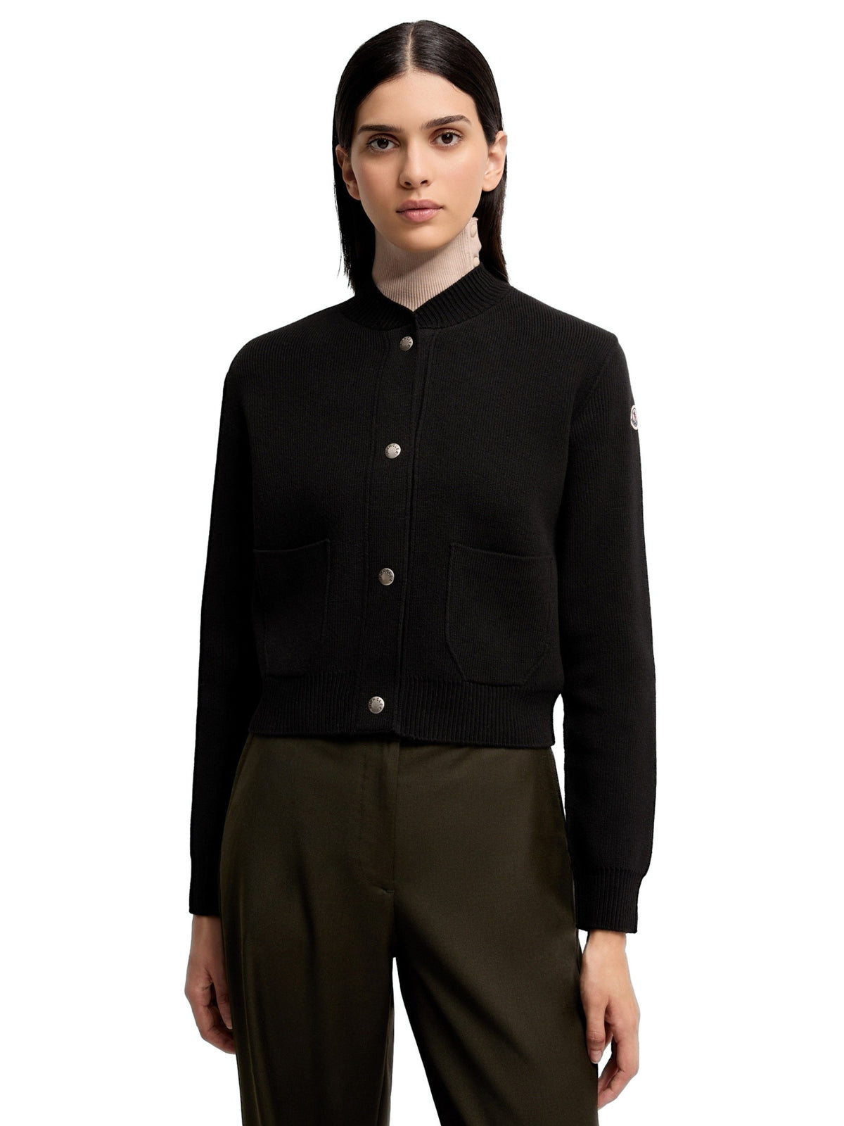 Wool & Cashmere Blend Padded Cardigan<BR/><BR/><BR/> L2093 9B00023 M4281 999 MONCLER 