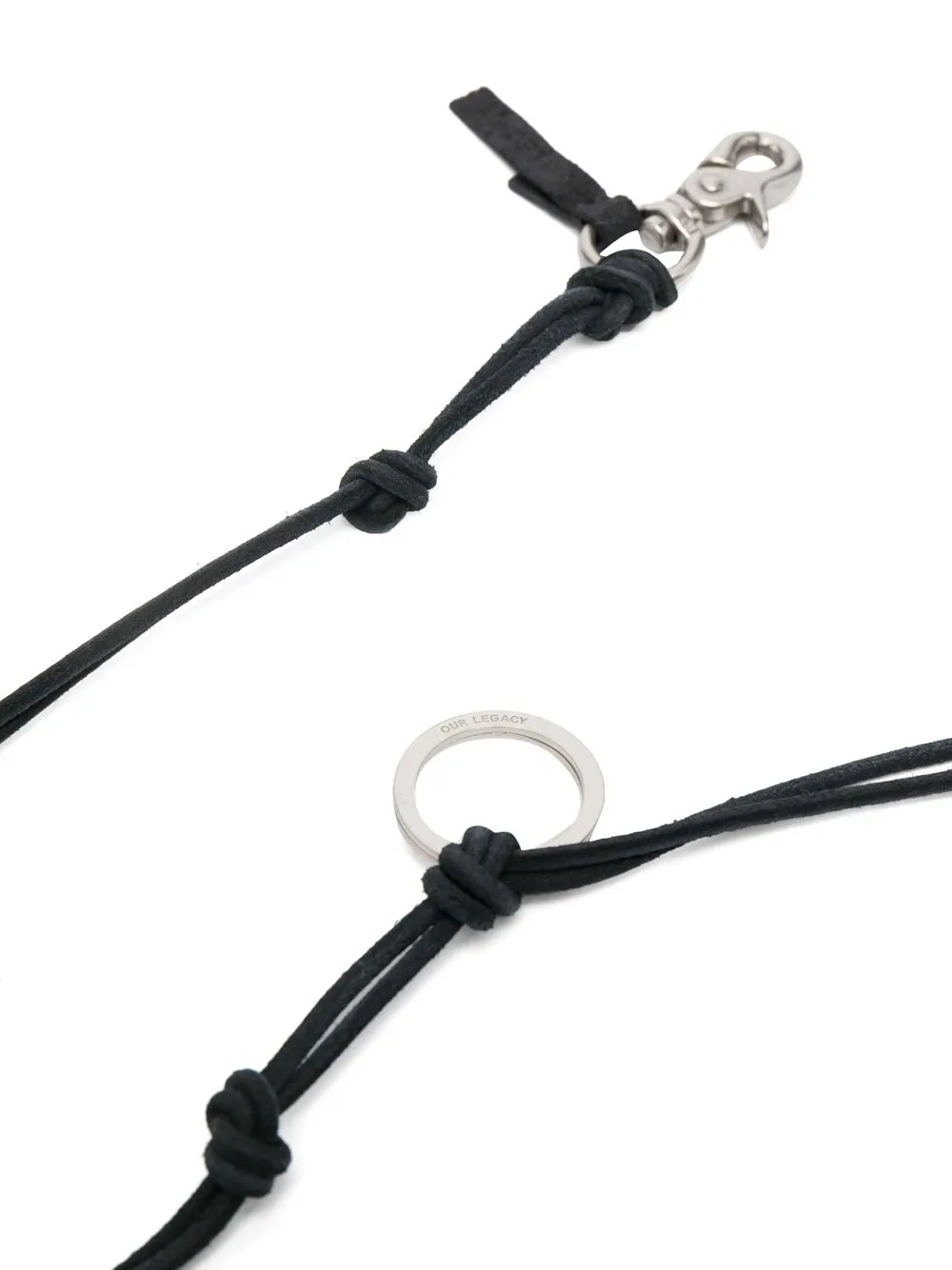 Ladon leather keyring A2208LBL  OUR LEGACY 