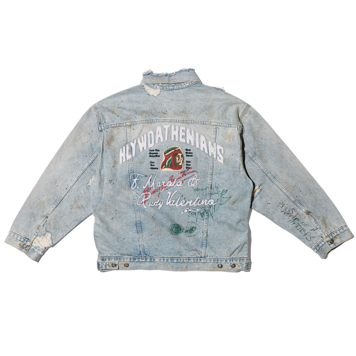 Athenians Oversized Denim Jacket 7M001Q3018LDM LIGHT WASH DENIM PALY HOLLYWOOD 