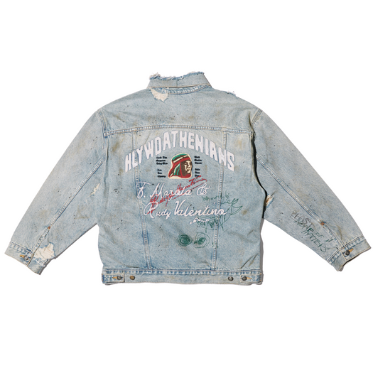 Athenians Oversized Denim Jacket 7M001Q3018LDM LIGHT WASH DENIM PALY HOLLYWOOD 