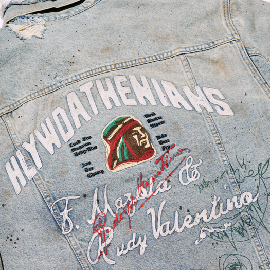 Athenians Oversized Denim Jacket 7M001Q3018LDM LIGHT WASH DENIM PALY HOLLYWOOD 