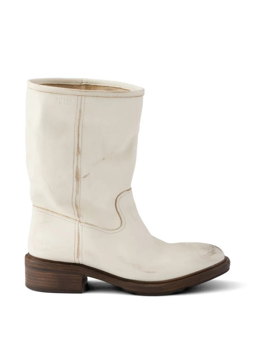 Effect Leather Boots 1U509O F045 V69F0K74 PRADA 