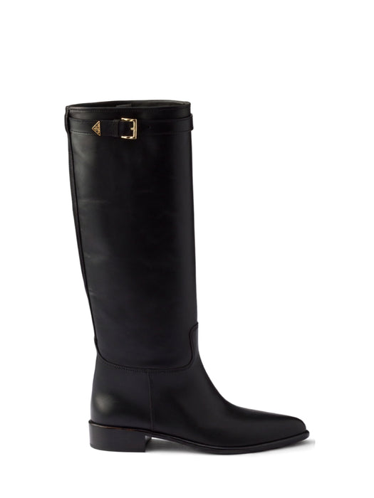 Leather boots 1W666O F 030 7V6F0002 PRADA 