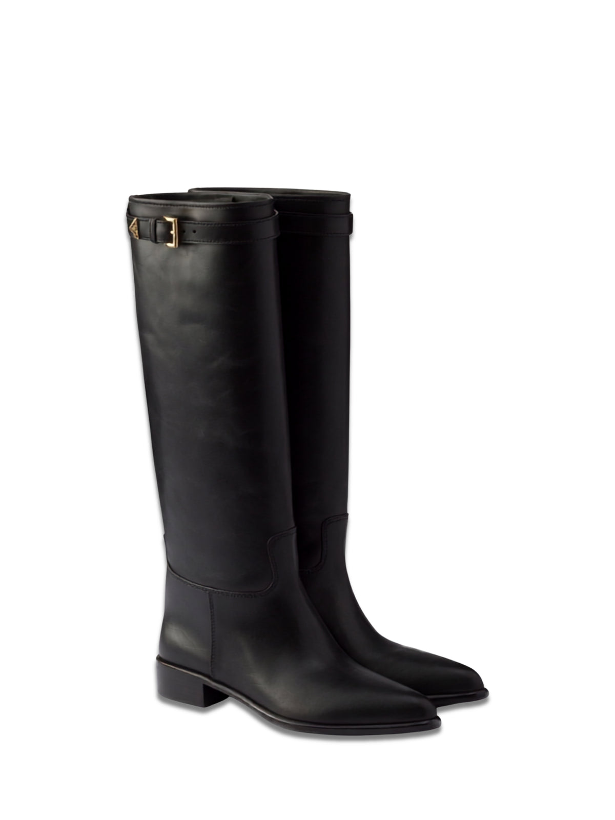 Leather boots 1W666O F 030 7V6F0002 PRADA 