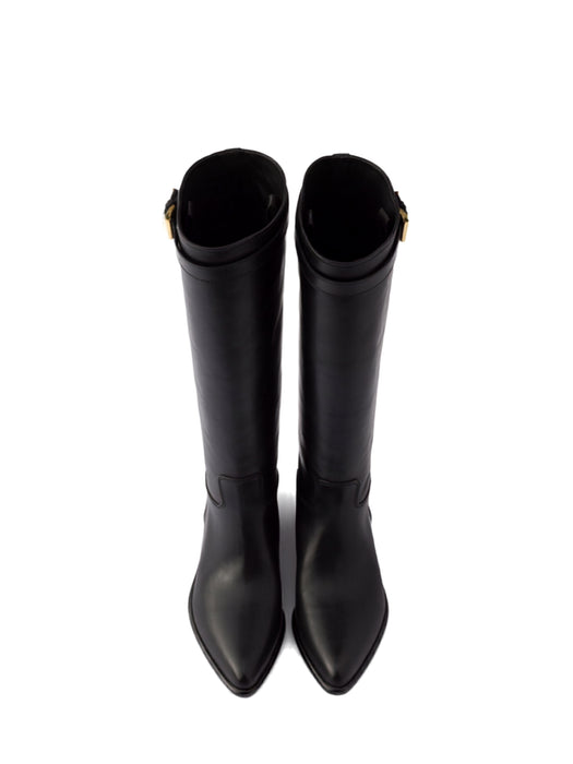 Leather boots 1W666O F 030 7V6F0002 PRADA 