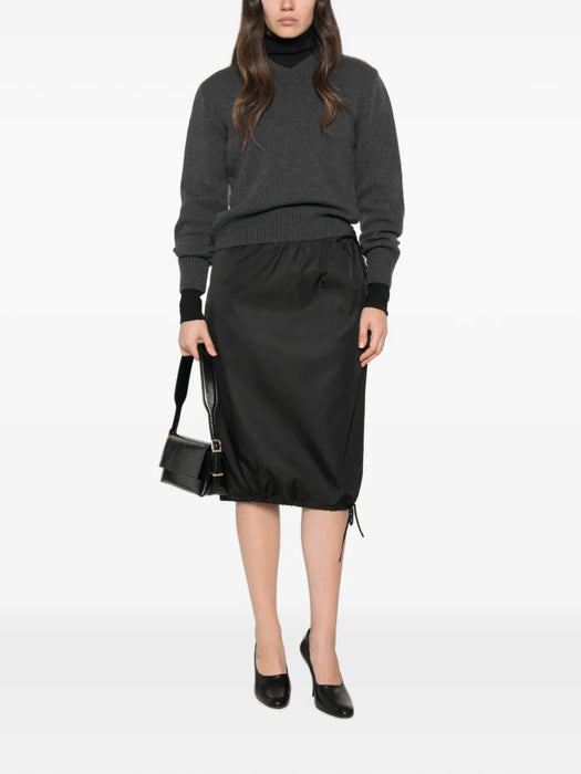 Drawstring-hem midi skirt 21H060 S WAO 1WQ8F0002 PRADA 