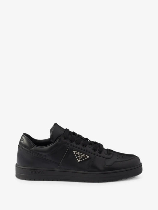 Downtown triangle-logo leather sneakers 2EE364 F D003 3LJ6F0002 PRADA 