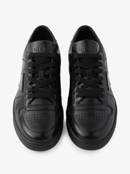 Downtown triangle-logo leather sneakers 2EE364 F D003 3LJ6F0002 PRADA 