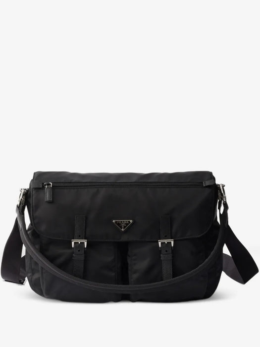 Re-Nylon leather-trim shoulder bag 2VD072 V DMO 2C26F0002 PRADA 