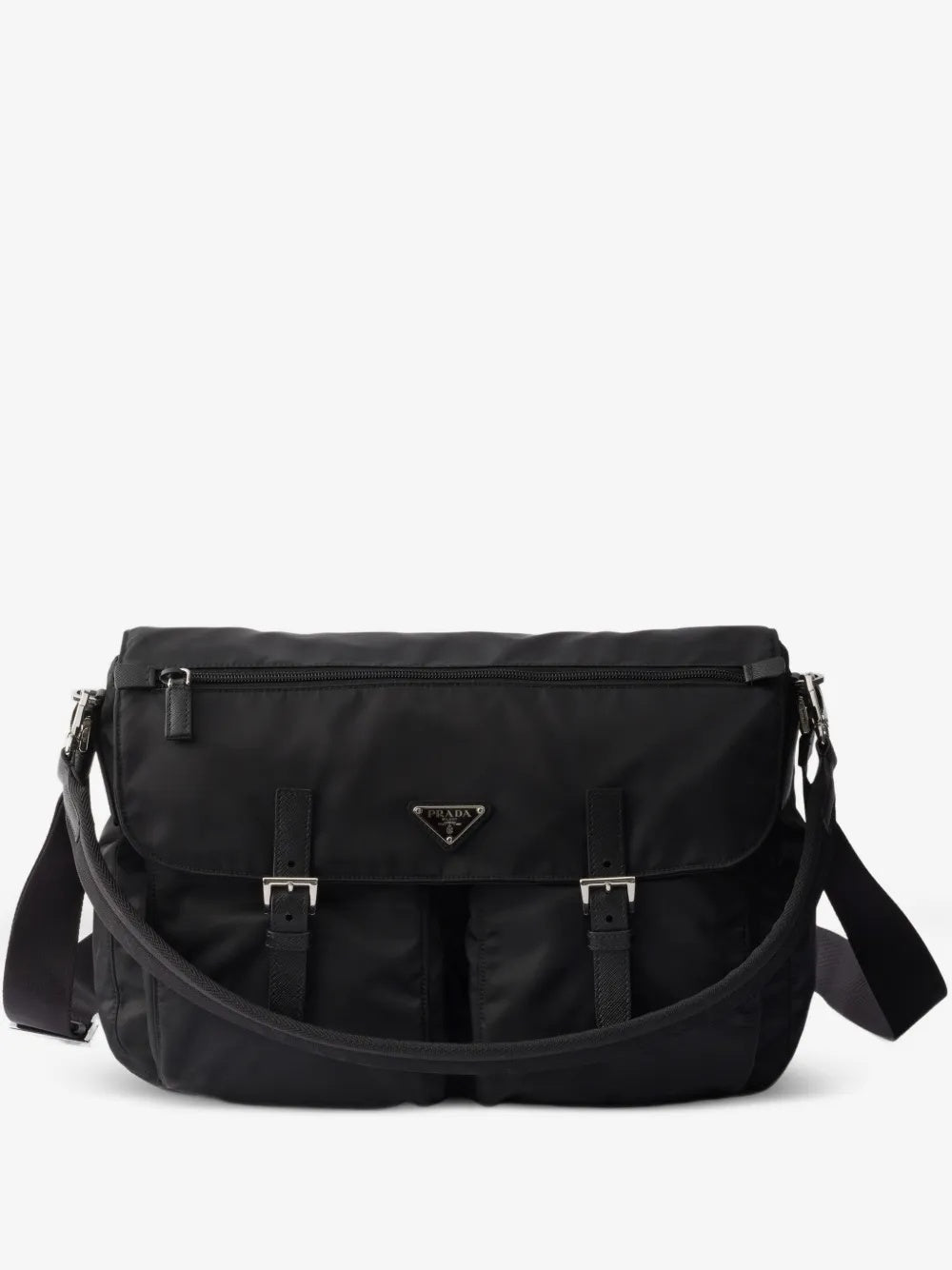 Re-Nylon leather-trim shoulder bag 2VD072 V DMO 2C26F0002 PRADA 