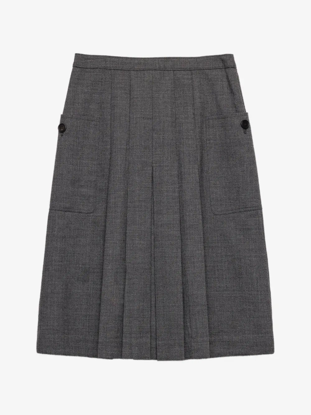 Rush stitch pleated skirt P10B4 S OOO 6011F0480 PRADA 