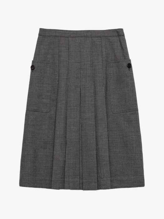 Rush stitch pleated skirt P10B4 S OOO 6011F0480 PRADA 