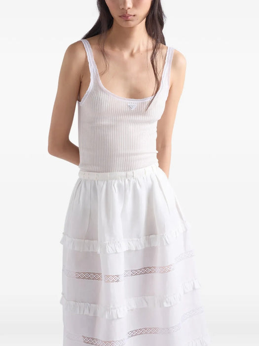 Ribbed cotton Top P29B82 S OOO 17LAF0009 PRADA 