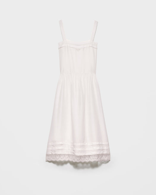 Embroidered old washed silk dress P3S53R S OOO 19ZLF0304 PRADA 